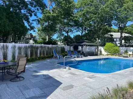 Finished pool with paver deck